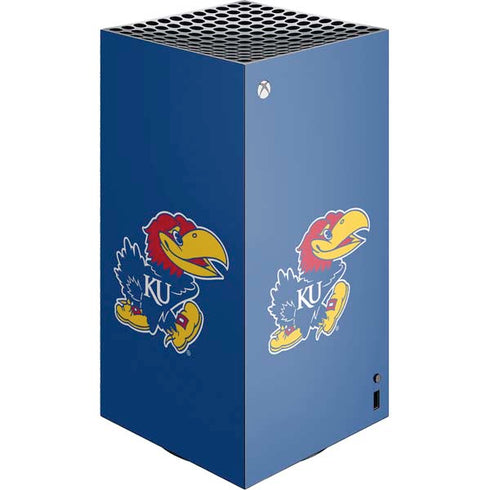 University of Kansas Jayhawks Mascot Outline XBox Series X Digital Edition Console Skin